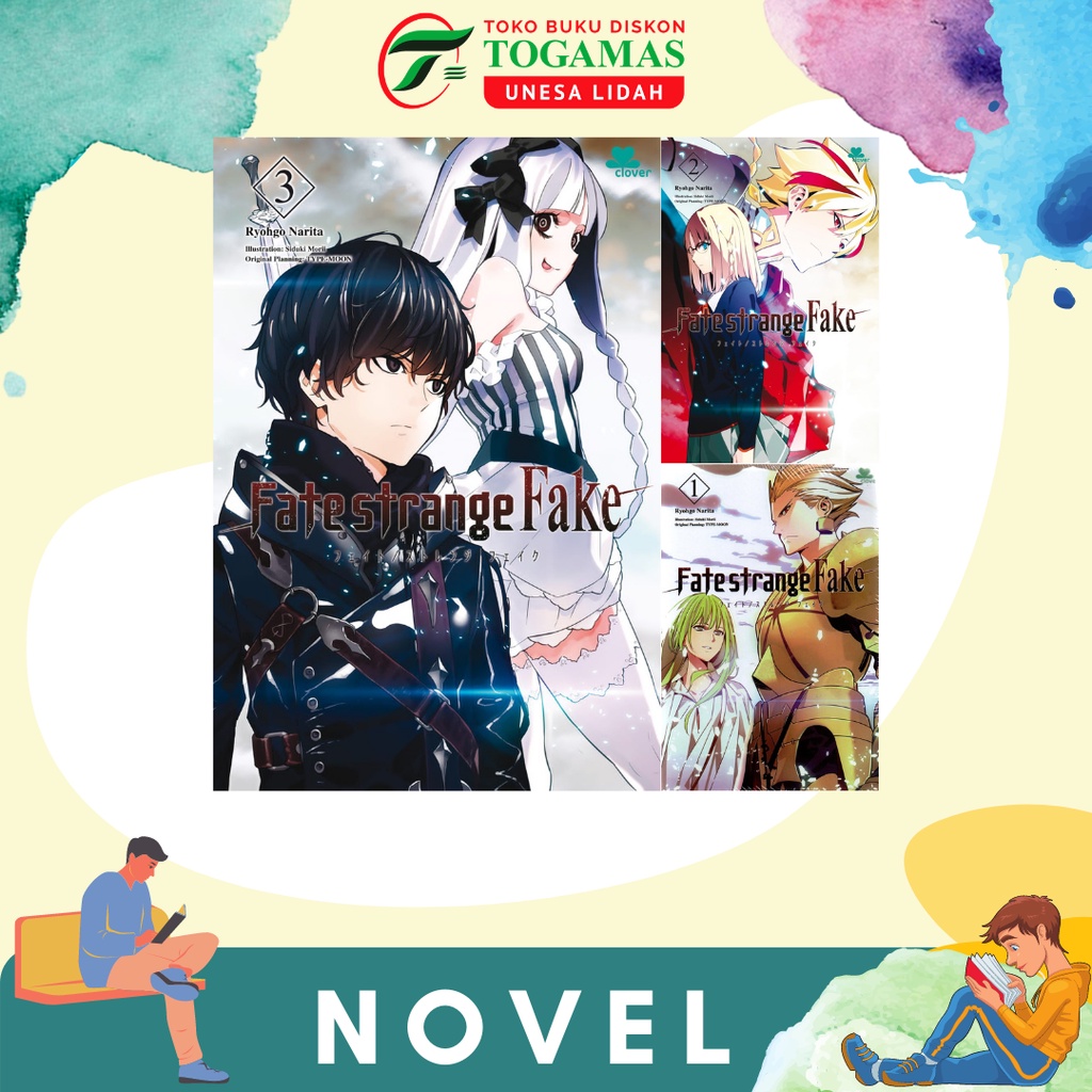 KOMIK FATE/STRANGE FAKE 01, 02, 03, 04 KARYA RYOHGO NARITA &amp; SIDUKI MORII