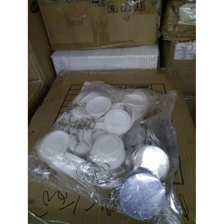 Bahan Pin / Bahan Bros Gantungan Kunci Polos Ukuran 4-4 isi 100