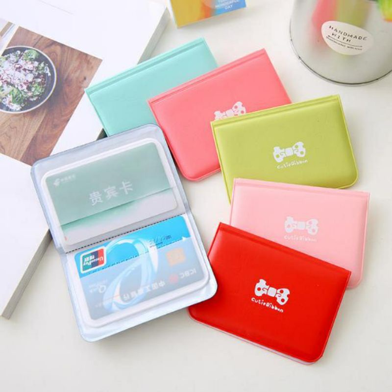 ~ PIYOSHI08 ~ Dompet Kartu Pita Cute Ribbon Warna Warni Mini Korea Wanita ATM Card Wallet 12 Lembar AF146