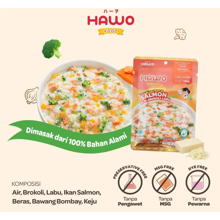 Hawo Baby Food / Makanan Bayi Ready to Eat / Mpasi 120gr Wakodo Baby food