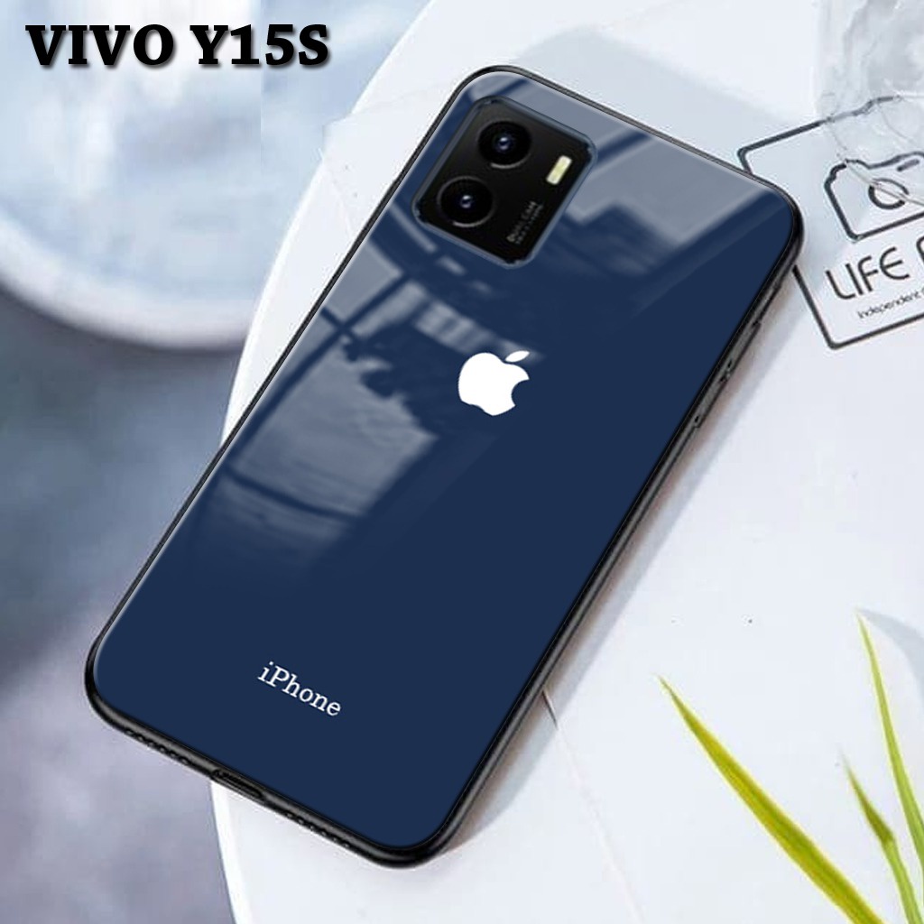 Softcase Glass Kaca Vivo Y15s [FC23] Motif IP - Casing Hp Vivo Y15s - Case Hp Vivo Y15s - Softcase H