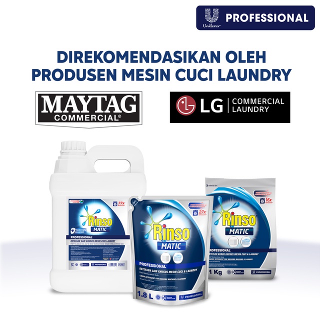 Rinso Matic Bubuk Detergent Professional 900 gr termurah