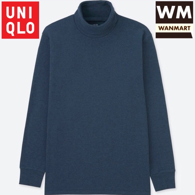  UNIQLO  Men T Shirt Kaos  Pria Soft Touch Turtle Neck Lengan  