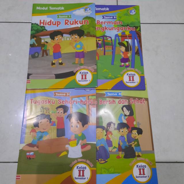 LKS Kelas 2/Modul Tema Kelas 2 SD Tema 1,2,3,4, B  Inggris, Bahasa Sunda