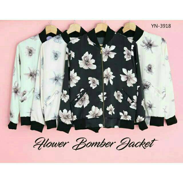 5000 Model Jaket Bomber Bunga HD Terbaik