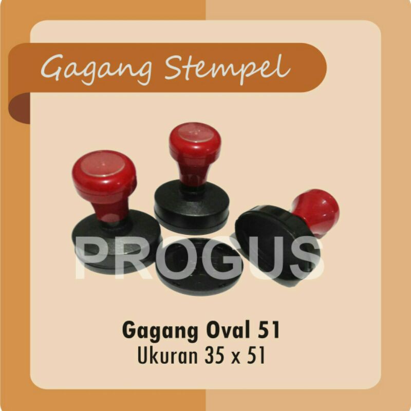 

Gagang Stempel Flash Otomatis Oval Ukuran 35 x 51 mm