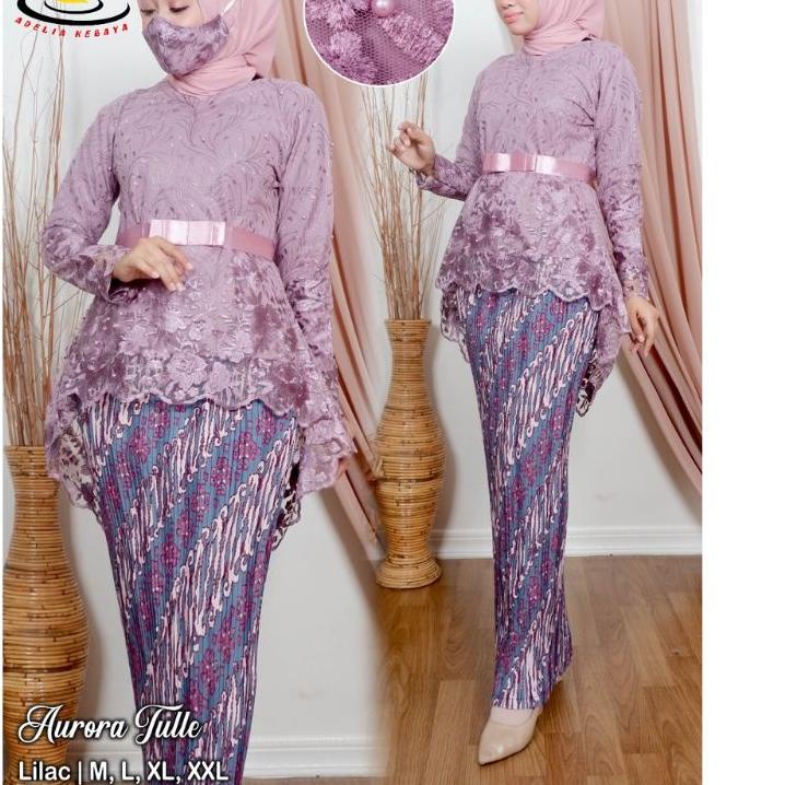 Terbaru.. COD Stelan Kebaya Modern Tille Aurora / Kebaya wisuda / Kebaya tunangan / lamaran / Kebaya
