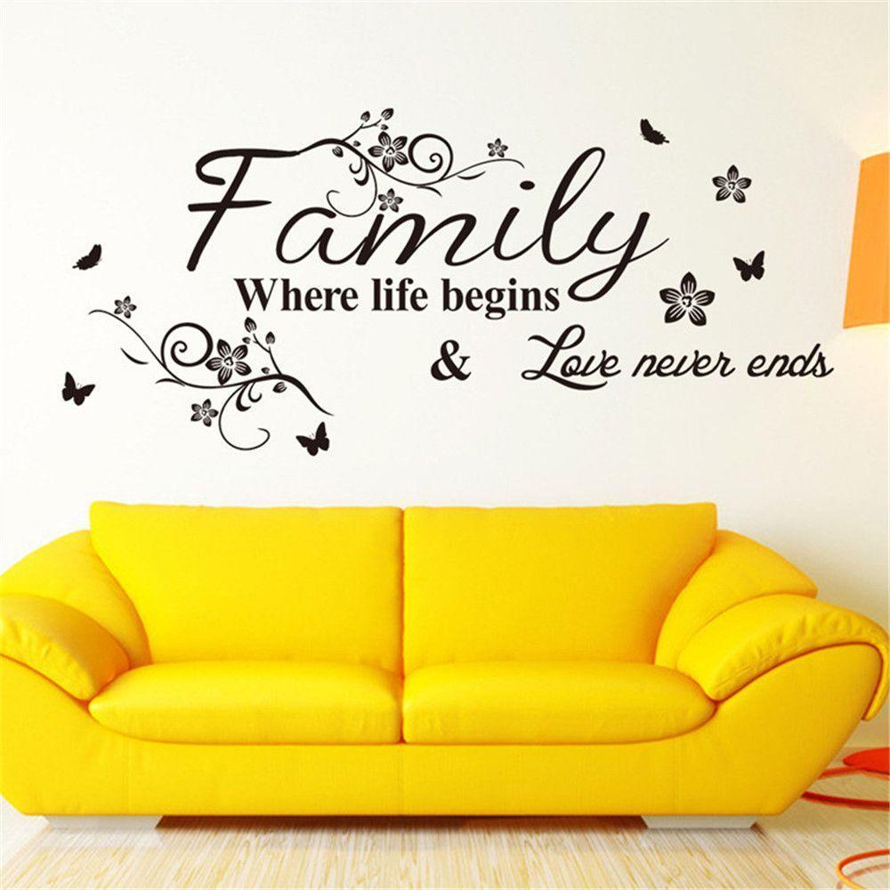 Solighter Quote Viny Murals Removable Removable Wallpaper Ungkapan Bahasa Inggris