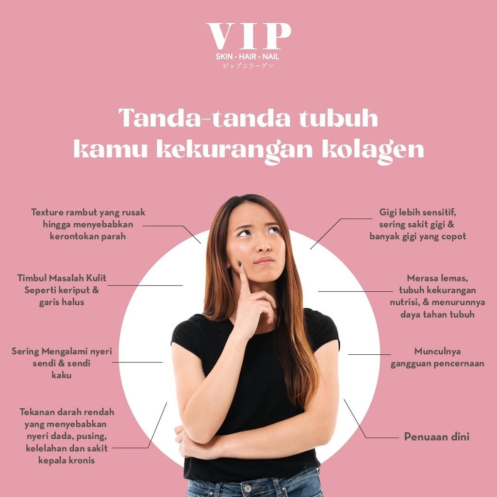 VIP COLLAGEN SUPLEMEN KECANTIKAN COLAGEN MINUMAN PERAWATAN PEMUTIH KULIT WAJAH KOLAGEN DRINK BPOM ORIGINAL