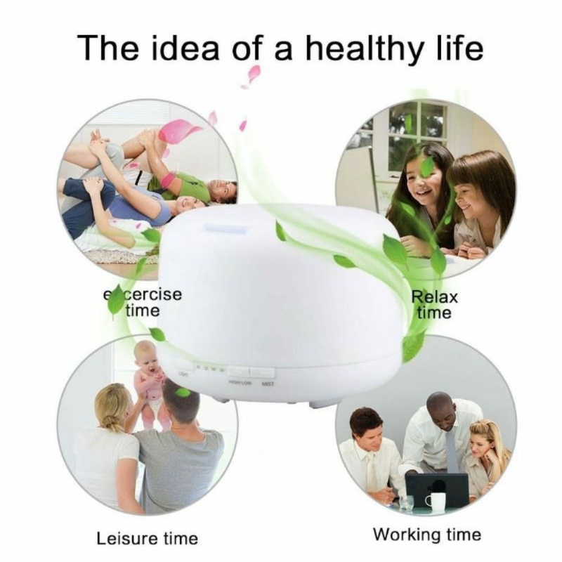 [100%ORIGINAL] TAFFWARE HUMIDIFIER ELEKTRIK + 7 LED REMOTE CONTROL-5