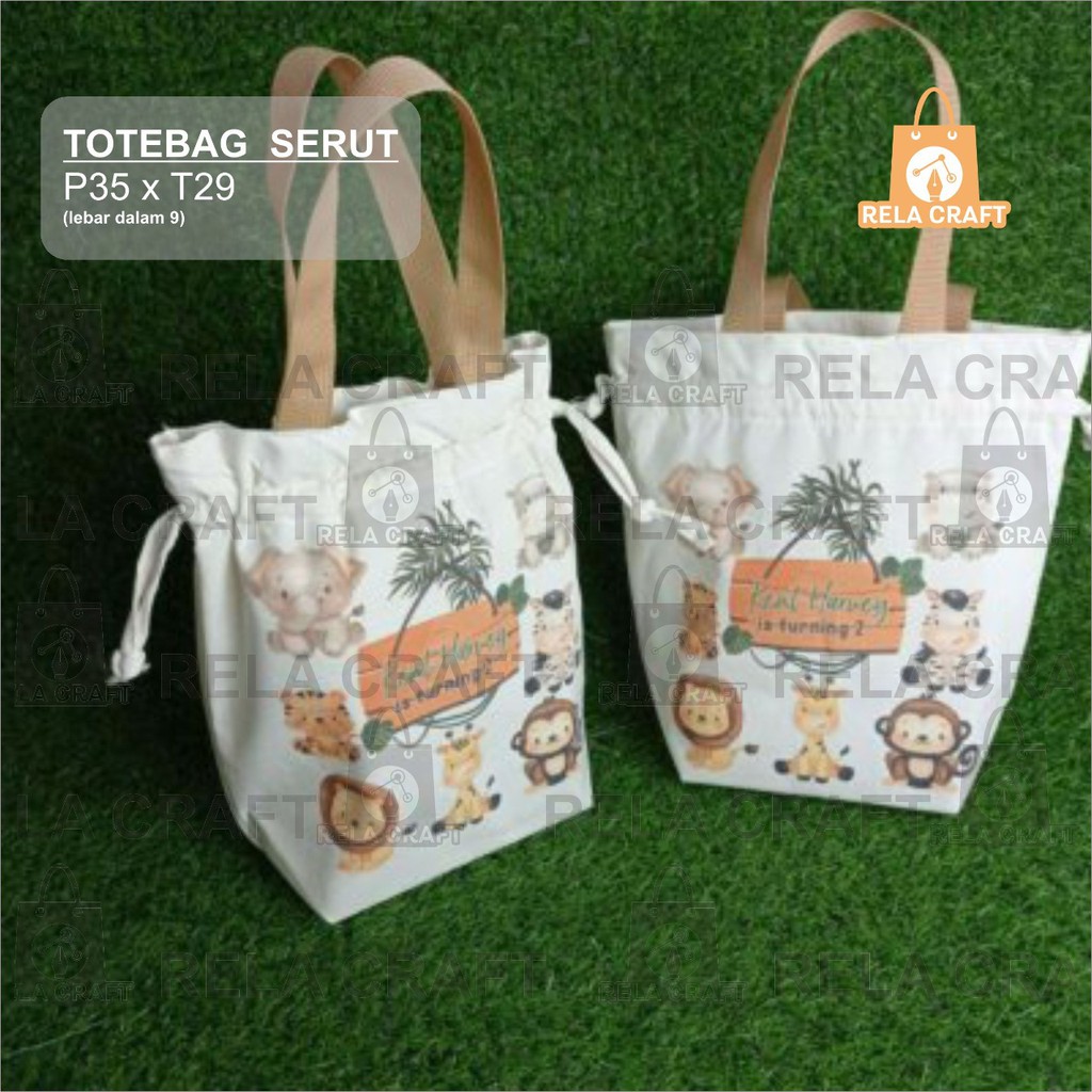 tas serut / goodie bag ulang tahun anak / tas ulang tahun / uk 35x10x29