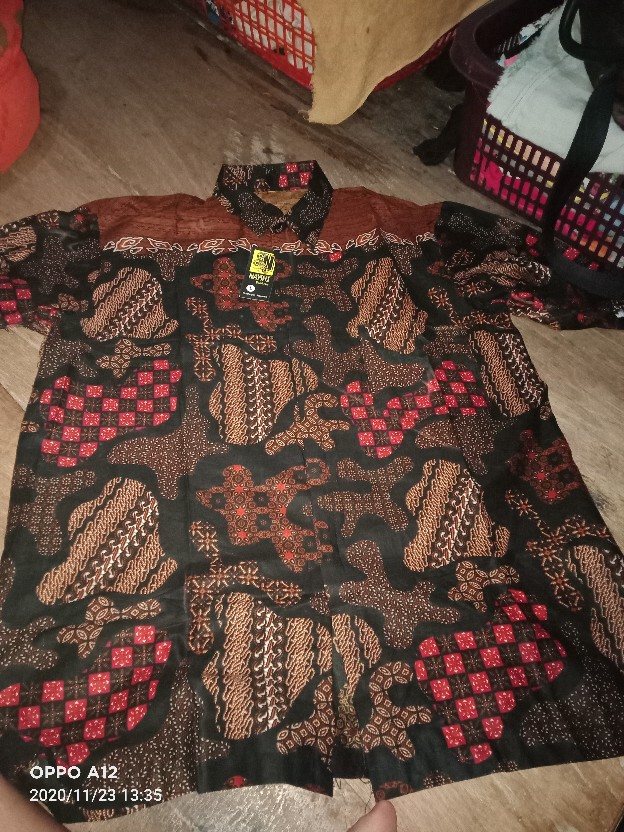 Mall Grosir Sarimbit Couple Batik Atasan Blus Sogan Cempaka Kecil Valentine Diskon Murah
