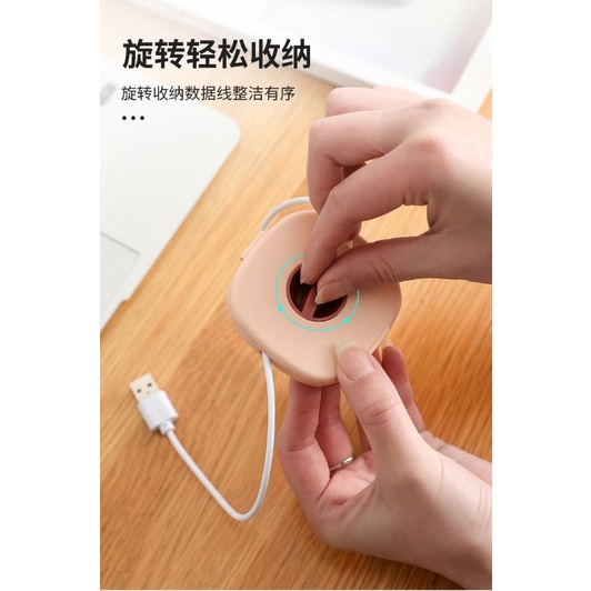 Kotak Gulungan Kabel Portable Serbaguna ~ Tempat Penyimpanan Kabel Data USB / Charger / Earphone