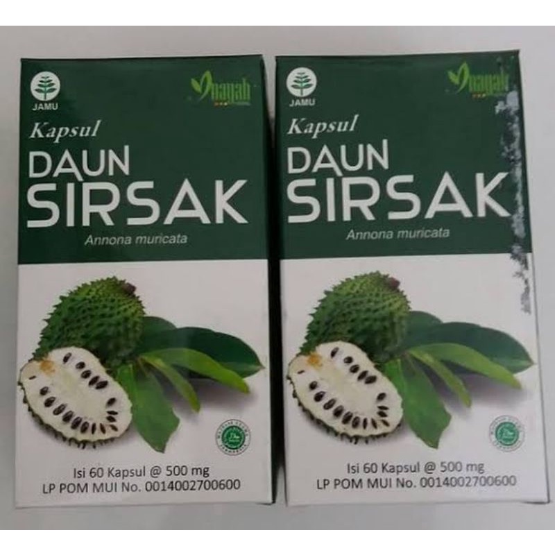 DAUN SIRSAK KAPSUL [INAYAH] - OBAT HERBAL ANTI KANKER