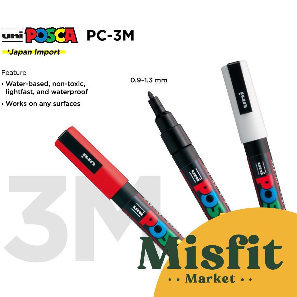 

(MA)★ UNI POSCA PC-3M Paint Marker (Fine Point) PC3M(Produk⭐.pilihan)⭐