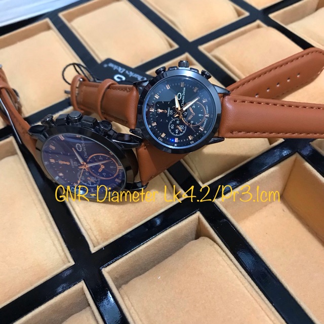 NEW,, JAM TANGAN COUPLE CHARLES DELON KULIT KACA DIMENSI