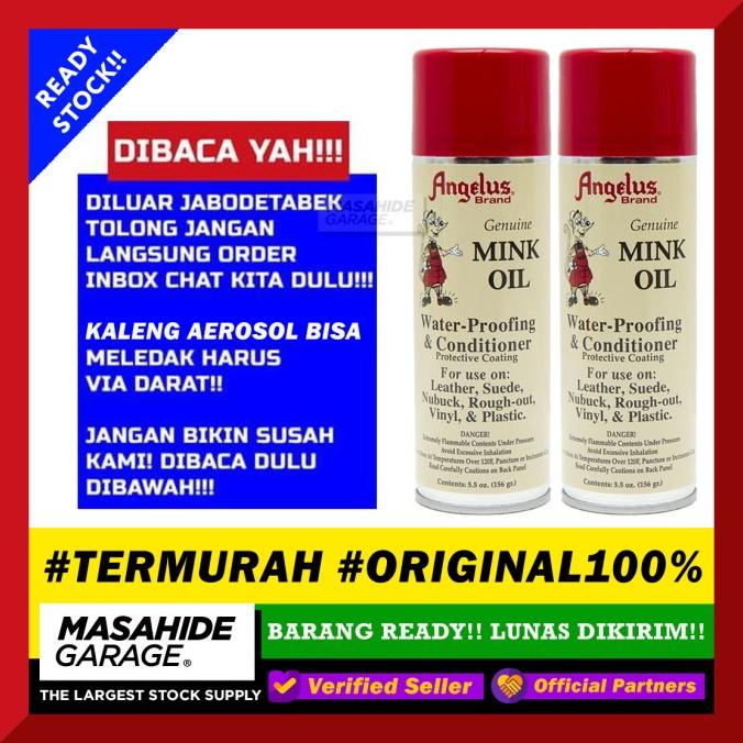TERMURAH ANGELUS MINK OIL SPRAY LEATHER CONDITIONER PERAWATAN SEPATU