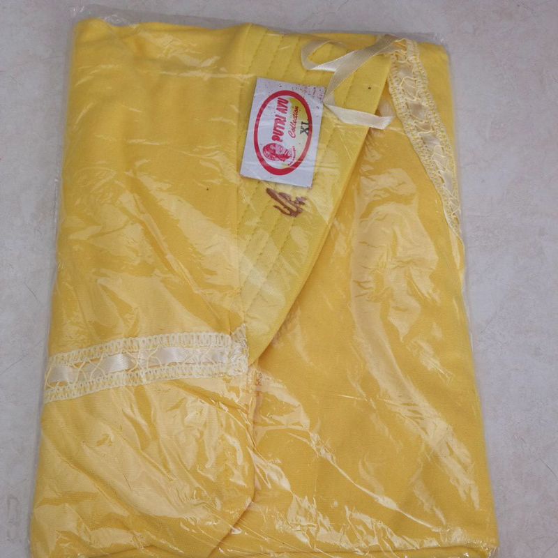 Jilbab Instan Serut Harian Rabbani KW SIZE XL Untuk SMP/SMA/DEWASA-KUNING CERAH
