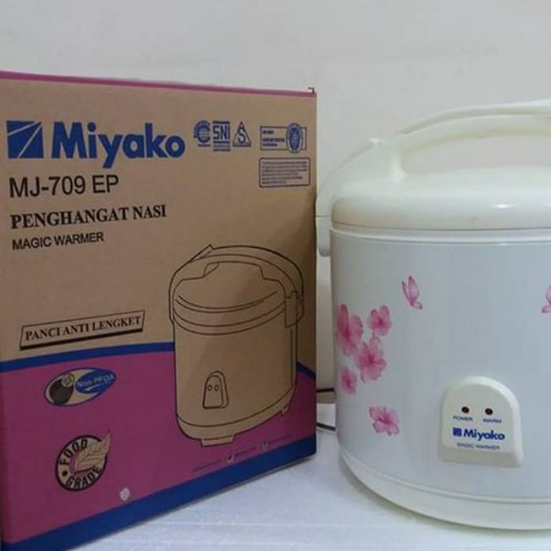 (⭐ FREE ONGKIR ⭐) Magic Jar Miyako Mj - 709 EP penghangat nasi asli original new