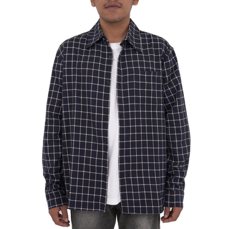 Suffinsant-Kemeja Flanel Pria-Flanel Oversize one line