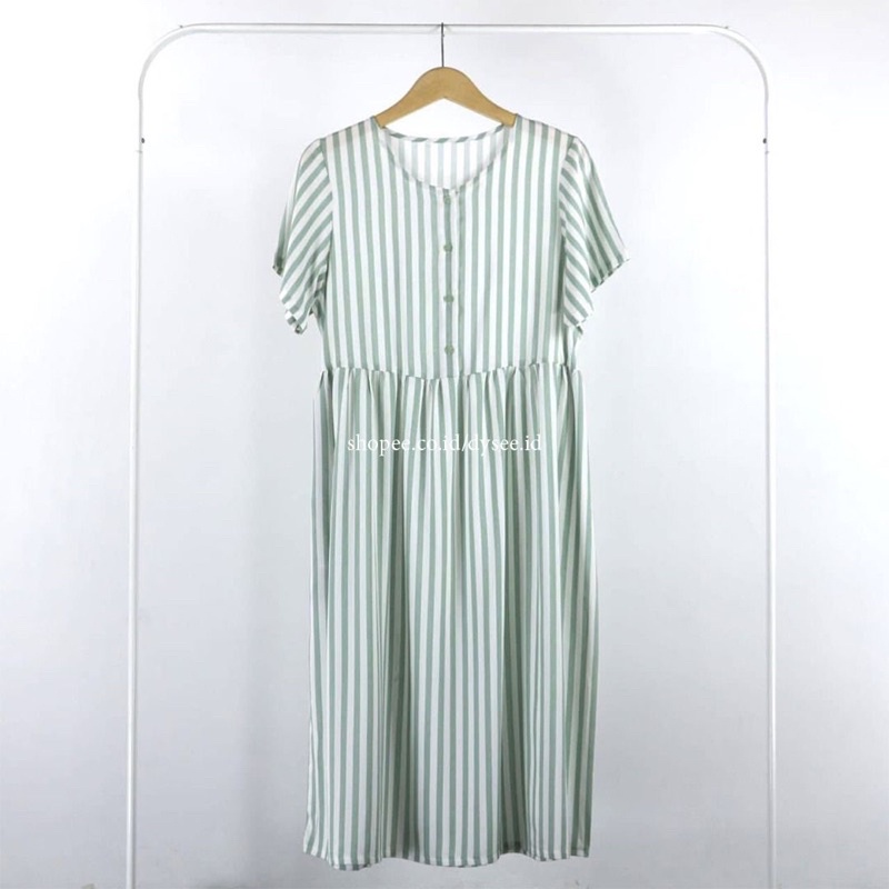 (KATLEEN) HOMEDRESS RAYON BUSUI FRIENDLY SLEEPWEAR COTTON RAYON-Salur Mint