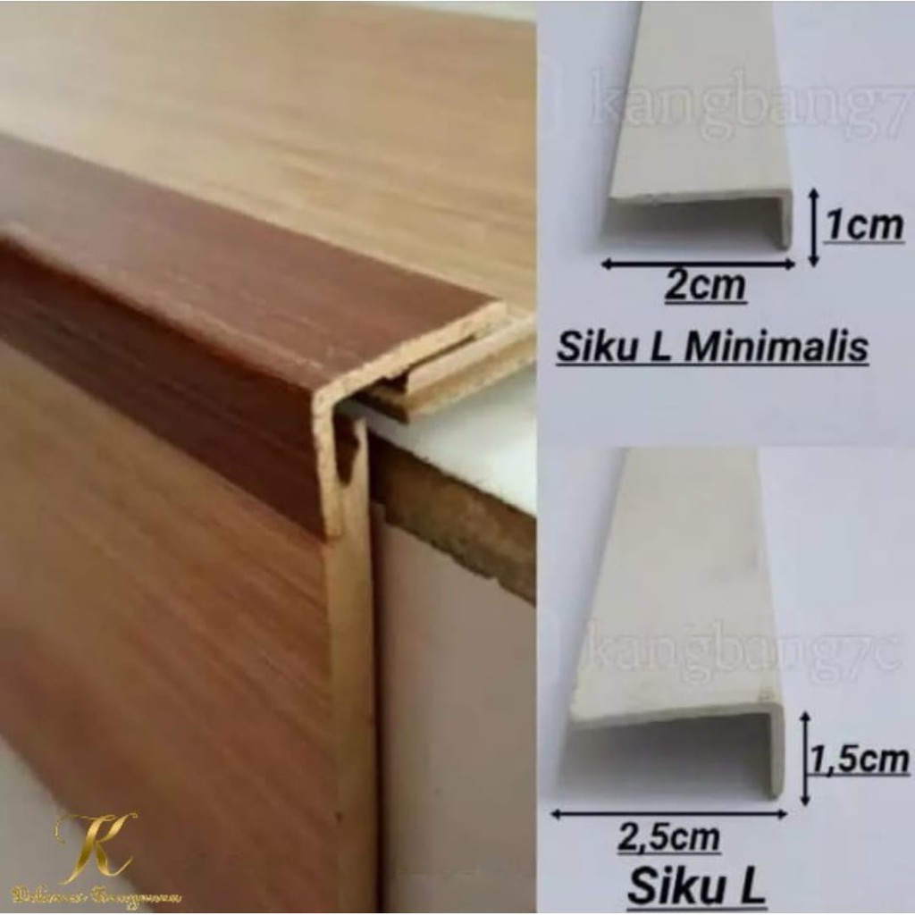 List Siku L PVC|Siku Tangga PVC|Lis Parkit|Ending PVC|List Siku L