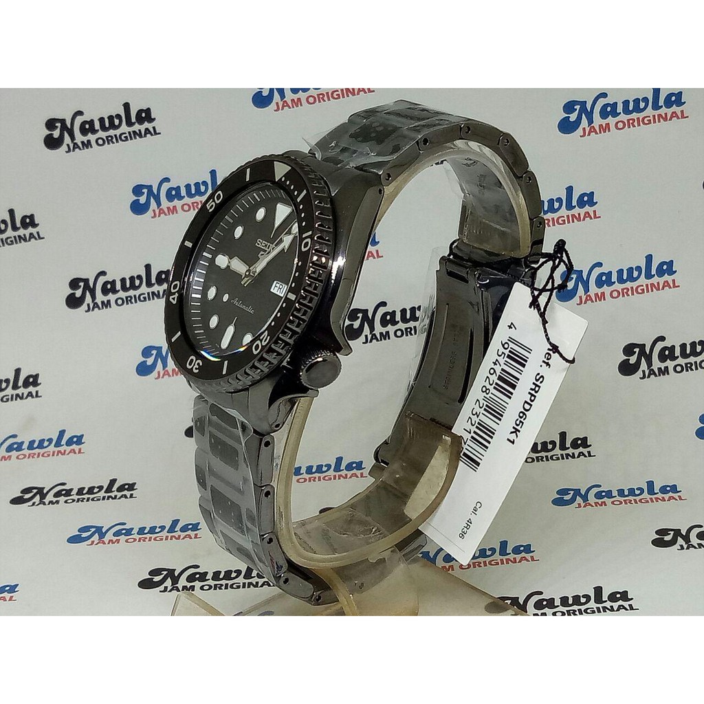 Seiko 5 Sports SRPD65K1 Automatic Black - Jam Tangan Pria SRPD65