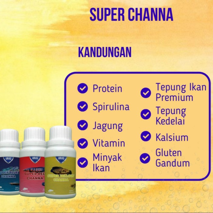 URAS - Pelet Super Channa Formula Spesial Untuk Warna