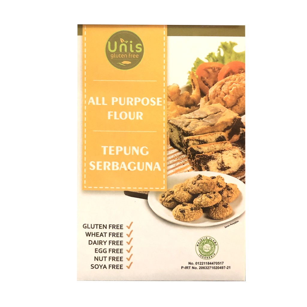 Unis Gluten Free All Purpose Flour 500gr Tepung Instan Serbaguna Premiks