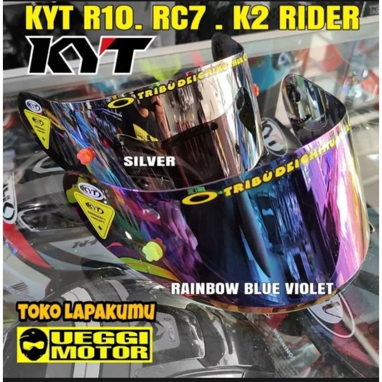 Paket Flat visor + TOPost +Talang air KYT RC7 R10 K2R K2Rider