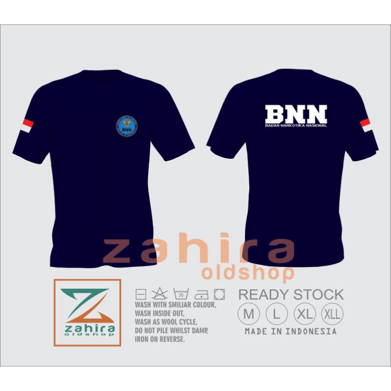 Kaos BNN/Baju BNN/Atasan Pria Bnn Badan Narkotika Nasional Lengan pendek