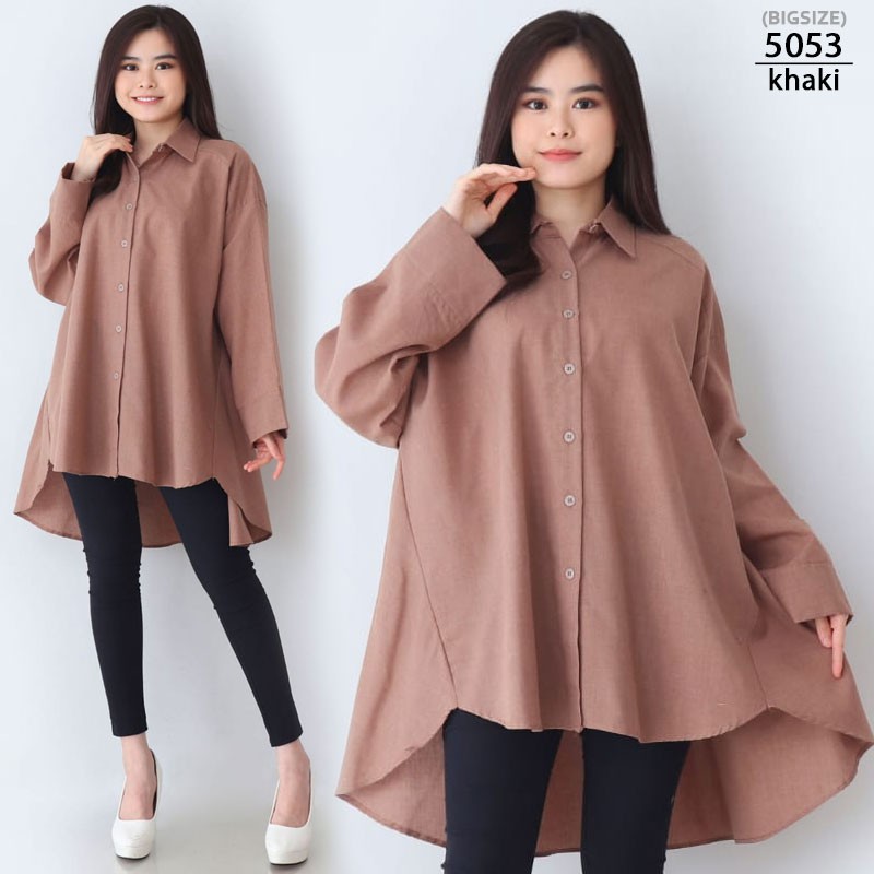 ARENA - Oversized Long Shirt Jumbo Wanita