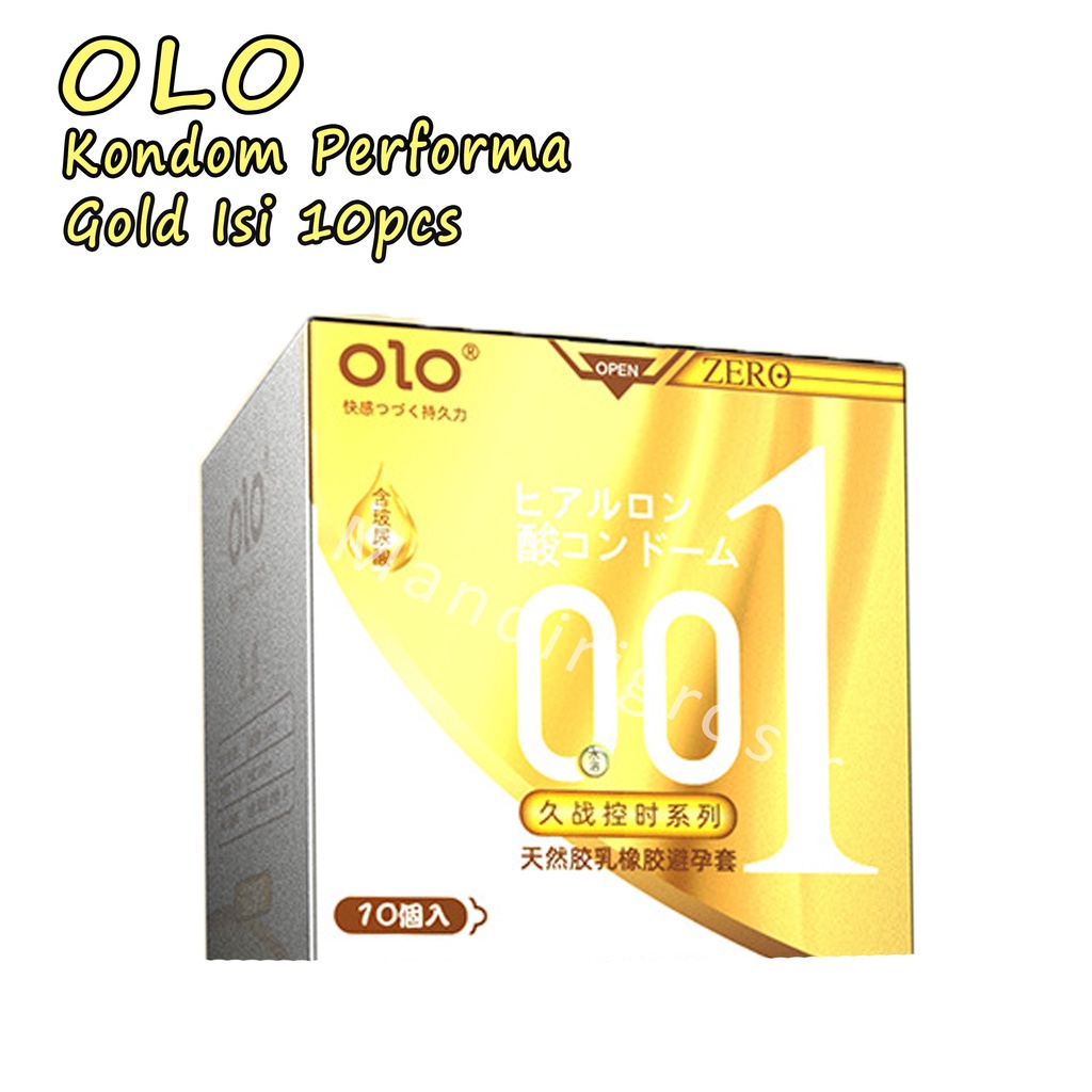 Condom Olo gold * Kondom performa * Kondom Tipis 0.01 * 1box 10pcs