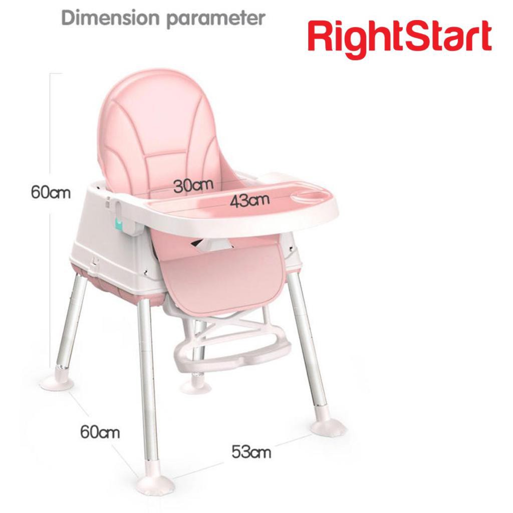 Right Start Lets Go Handle 4 in 1 High Chair 2379 Kursi Makan Bayi Baby Chair Multifunction Roadster