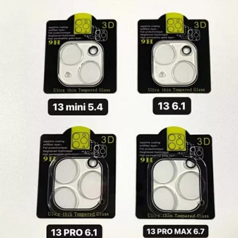 Anti Gores Camera iPhone 13 Mini 13/13 Pro 13Pro Max Temper Glass Kamera Screen Guard Protector Full Clear Bening