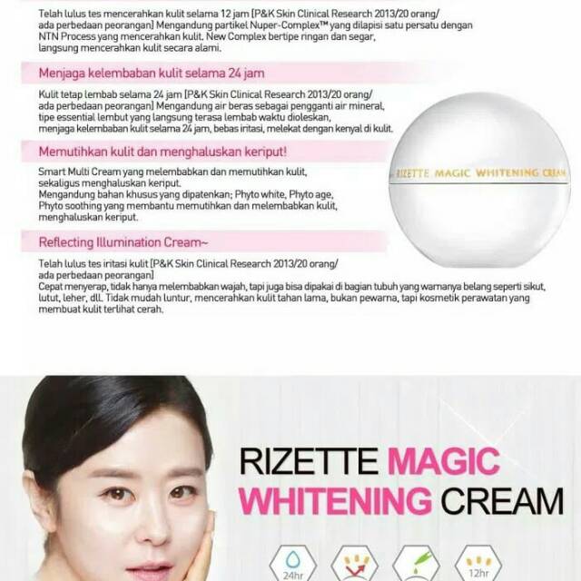 Moel Rizette Whitening Cream