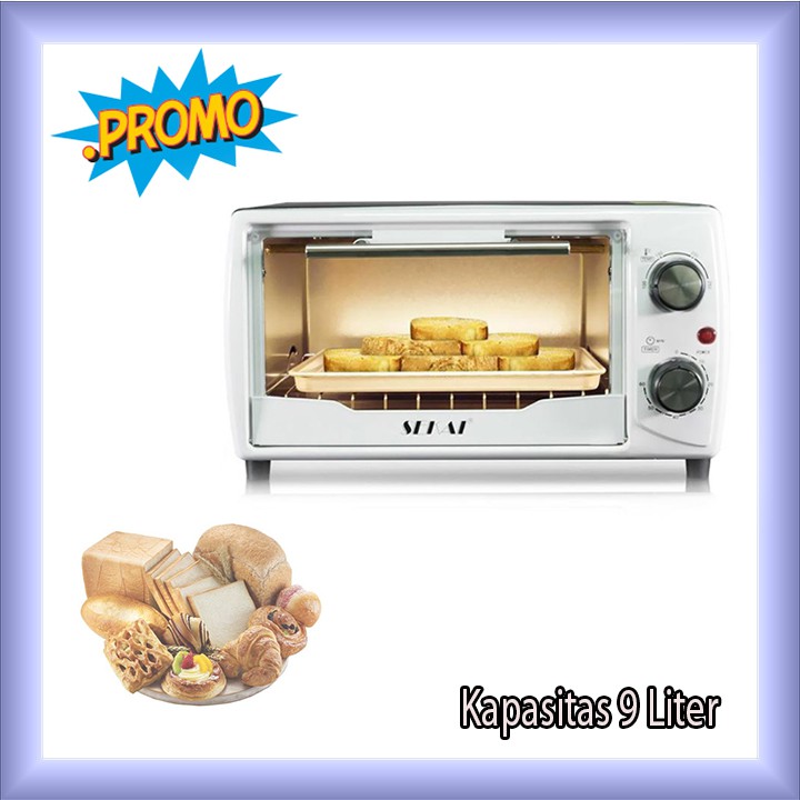 Oven Listrik Sekai OV 090 Kapasitas 9 Liter Low Watt Original Bergaransi