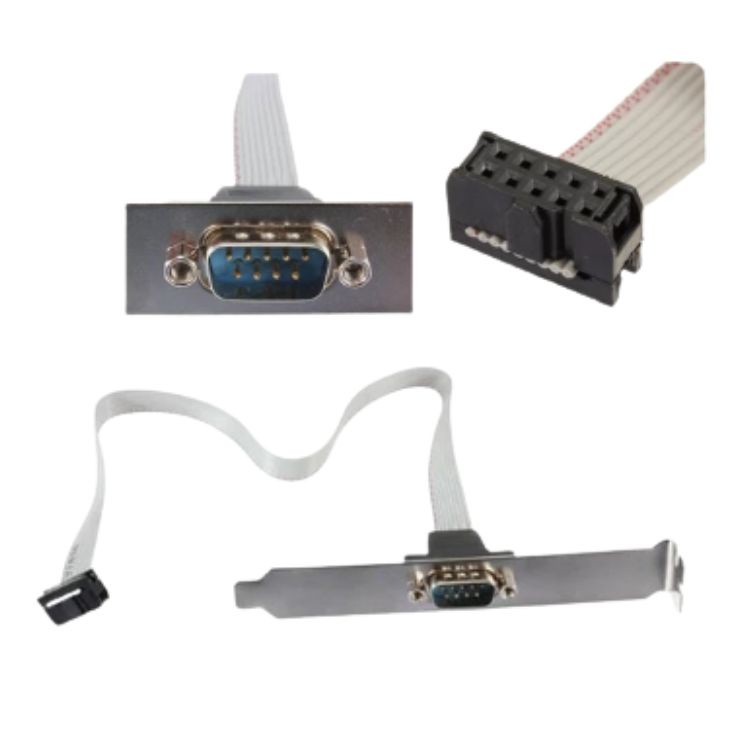 Header 1 port Serial DB9 COM Male 15cm