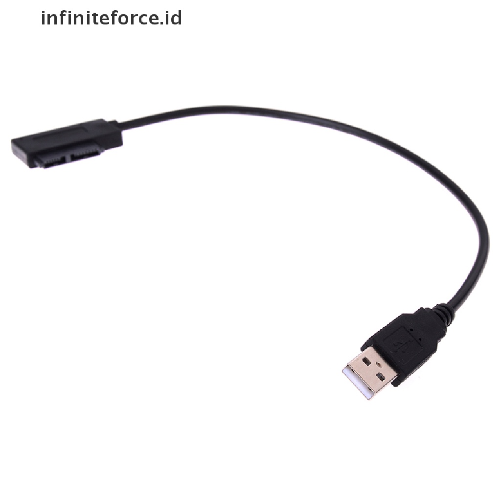 (Infiniteforce.Id) Adapter Drive Optikal Usb Ke 7 + 6 13pin Slim Sata / Ide Cd Dvd Rome