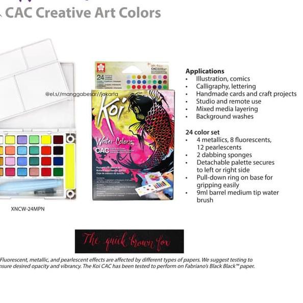 ♒╢ Sakura Koi Water Color Pocket Cac Set 24 ╢ | Shopee Indonesia