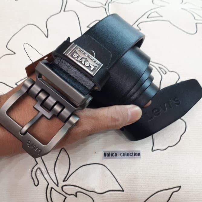 KVIB GESPER IKAT PINGGANG SABUK PRIA NEW COLLETION DGN KULIT ASLI LEVIS RA43