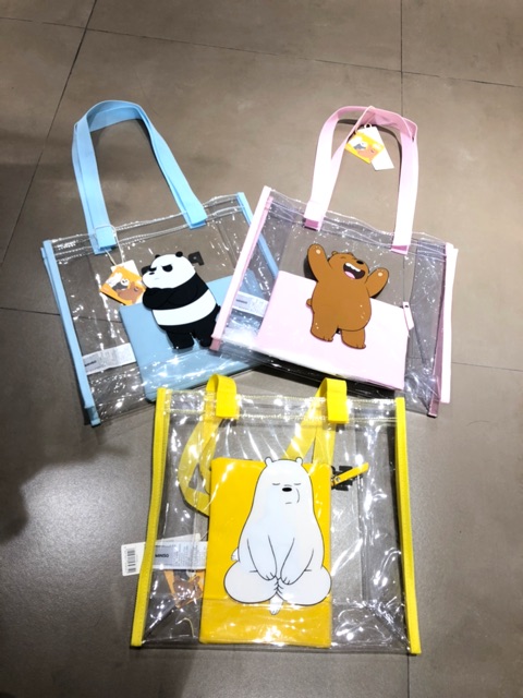 TOTE BAG MINISO WE BARE BEARS TAS PUNDAK WBB