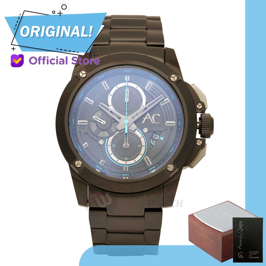 Jam Tangan Pria Analog Alexandre Christie 9602MC AC9602 AC 9602 MC 9602 MCBEPBALB Original Garansi R