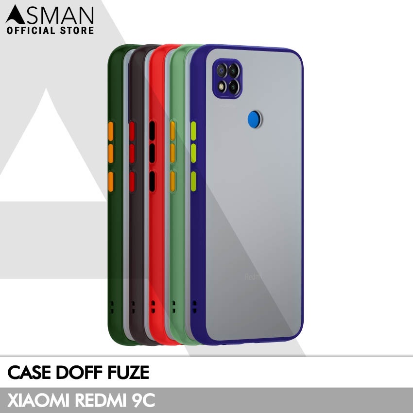 Asman Case Xiaomi Redmi 9C Doff Fuze Premium Shield Protector