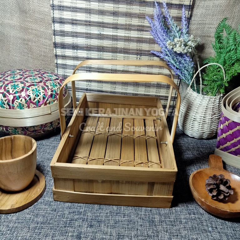 

(B194) Keranjang tampa tutup 30 x 25/Hampers/Kado/Wadah Parcel/tempat kosmetik