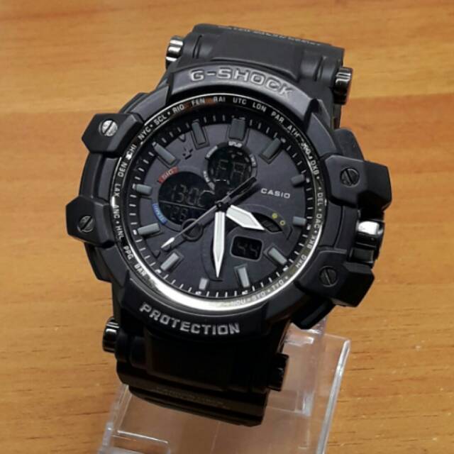 Jam Tangan Sport Casio Gshock Aerobass Black Kualitas Kw Super