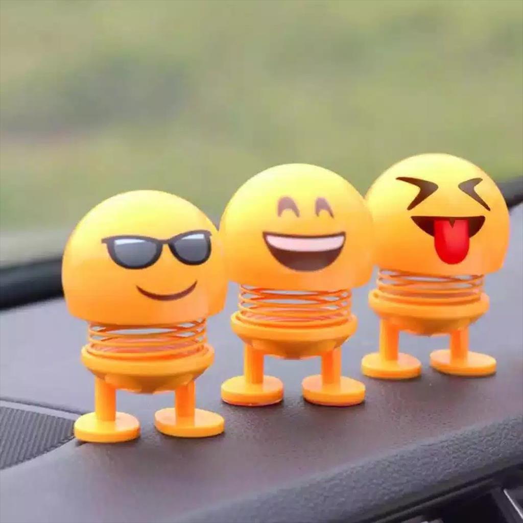 YA 106 - Boneka Per Emoji led sebagai pajangan dashboard mobil &amp; motor.