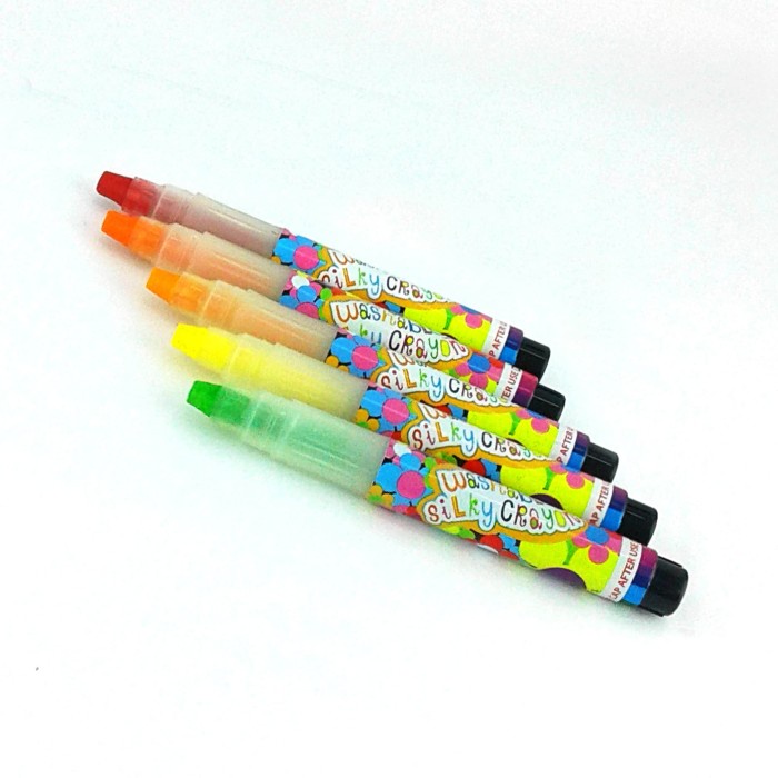 

Wow Silky Crayon 3 In 1 Paintmate Washable Crayon 6 Warna Bonus Kuas Terlaris