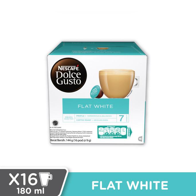 

Nescafe Dolce Gusto Flat White 16 Capsule | Coffee Kapsul Kopi
