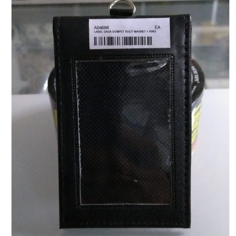 

ID CARD / NAME TAG DOMPET KULIT MAGNET + RING